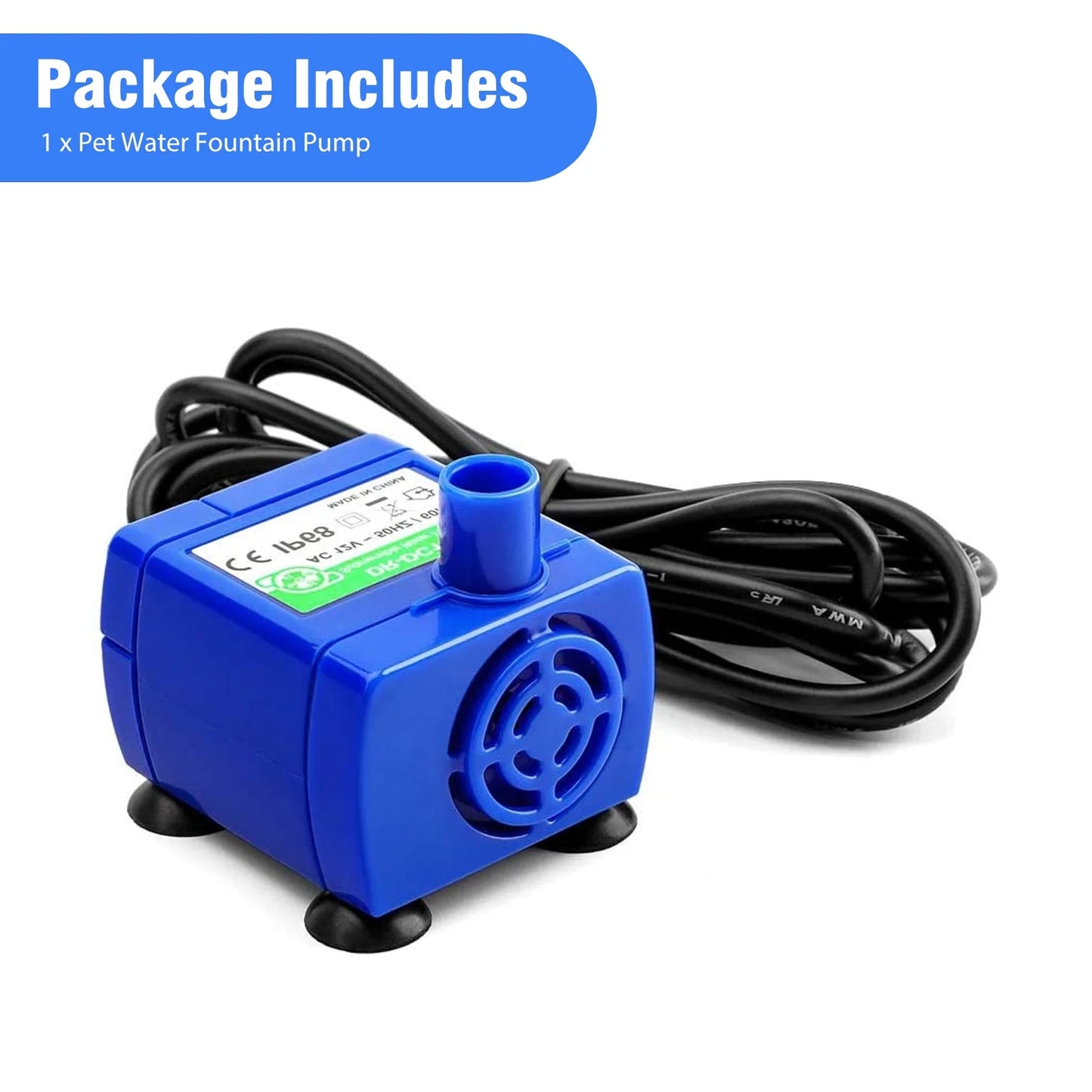 Cat Water Fountain Pump, Pet Water Fountain Pump Compatible Motor for Pet Drinking Fountain Cat Water Dispenser Replacement