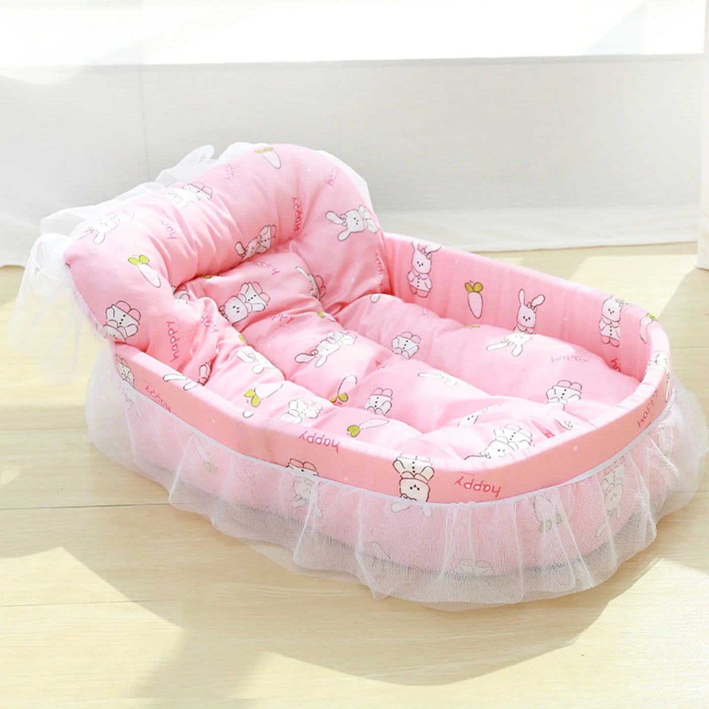 Cats Bed Dog Bed Pet Bed Pet Mat Cats House Pet Cushion Kitty Cushion Pet Blanket Pet Mat Pet Sleeping Pad Pet Resting Bed,Warm Bed for Small to Medium Dogs Cats(22.44X15.75X5.12In)