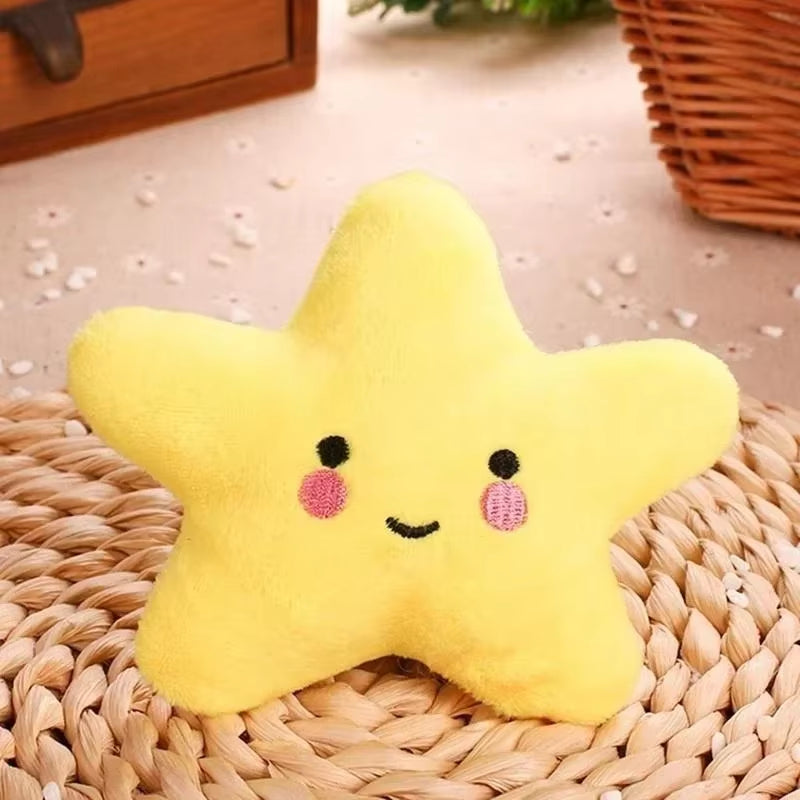 Pets Toys Plush Sounding Pentagram Toys Pets Chew Playing Fun Cute Puppy Dogs Cats Squeaky Toys Pets Supplies Accessories