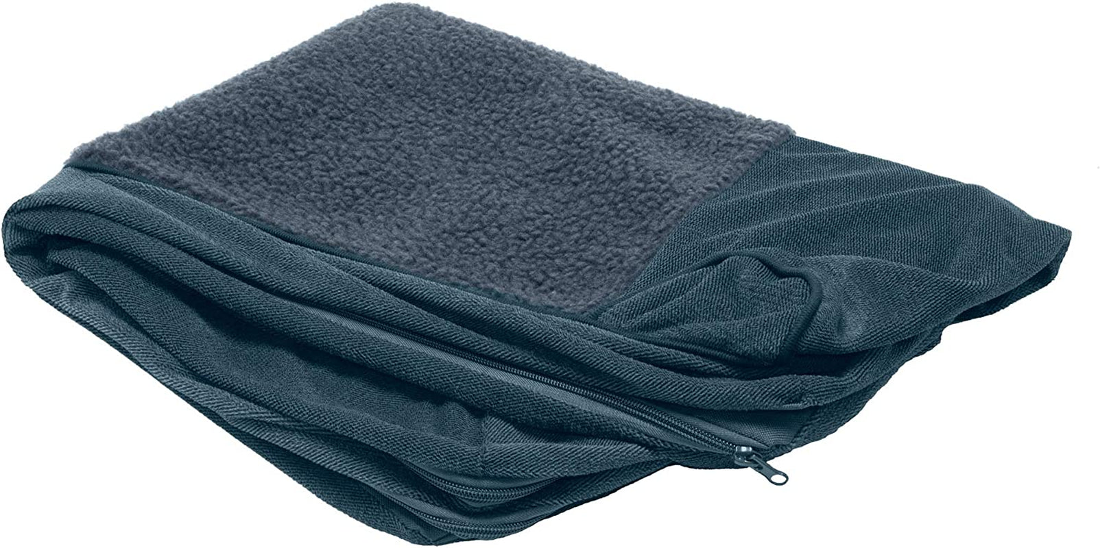 Replacement Dog Bed Cover Sherpa & Chenille Sofa-Style, Machine Washable - Orion Blue, Jumbo (X-Large)