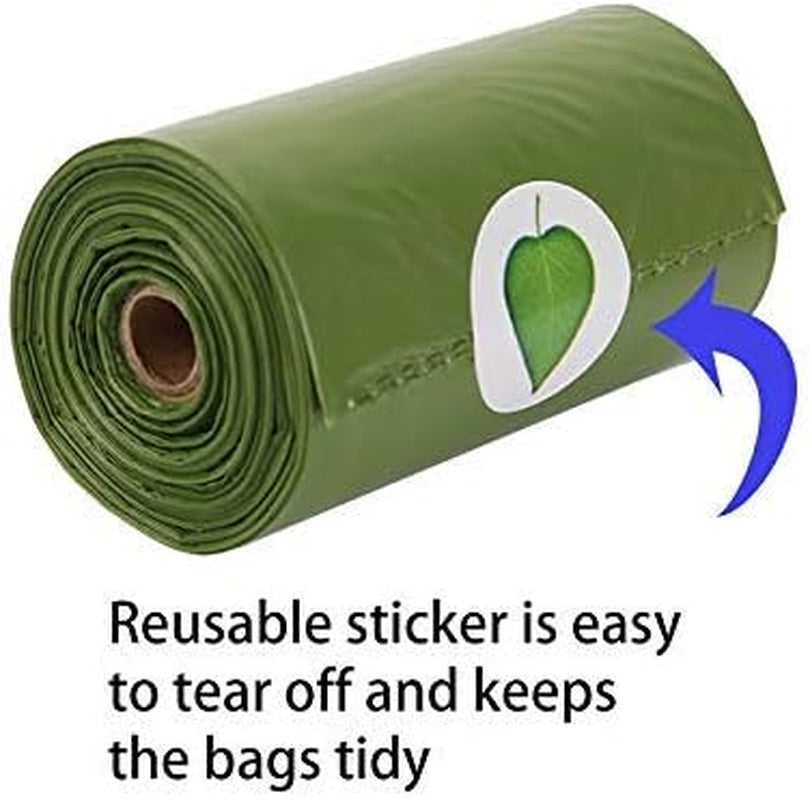 Dog Poop Bag, Biodegradable Poop Bags for Pets - Disposable Pet Waste, Compostable Pet Waste Bags, Eco-Friendly Leak Proof, Fits for Dogs and Cat (150 Bags/10 Rolls)